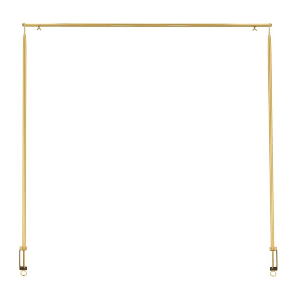 Esschert Design Tige de table décorative avec pince doré