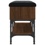 vidaXL Banc à chaussures chêne marron 82x32x45 cm bois d'ingénierie
