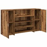 vidaXL Bureau de réception vieux bois 180x50x103 5cm bois d'ingénierie