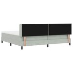 vidaXL Lit à ressorts avec matelas noir 100x200 cm en velours
