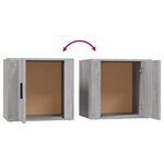 vidaXL Table de chevet Sonoma gris 50x39x47 cm