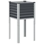 vidaXL Jardinière anthracite 45x45x88 cm acier