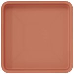 vidaXL Plateau carré à fleurs 6 Pièces Rouge brique 18 x 18 x 2 cm
