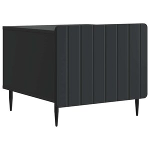 vidaXL Table basse avec tiroir Noir 49 x 50 x 42 cm Bois d'ingénierie