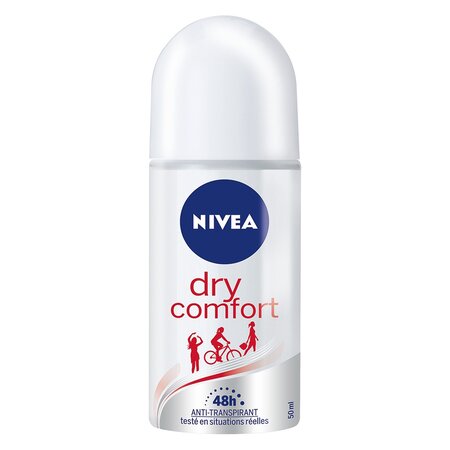 Nivea Dry Comfort 48h Anti-Transpirant 50ml (lot de 4)