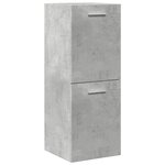 vidaXL Ensemble de meubles de salle de bain 3 Pièces gris béton
