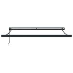vidaXL Auvent Rétractable Vert et blanc 350 x 250 cm Tissu  Métal