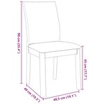 vidaXL Chaises à manger coussins 2 Pièces blanc bois massif caoutchouc