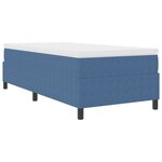 vidaXL Lit à ressorts avec matelas bleu  100 x 200 cm  velours côtelé