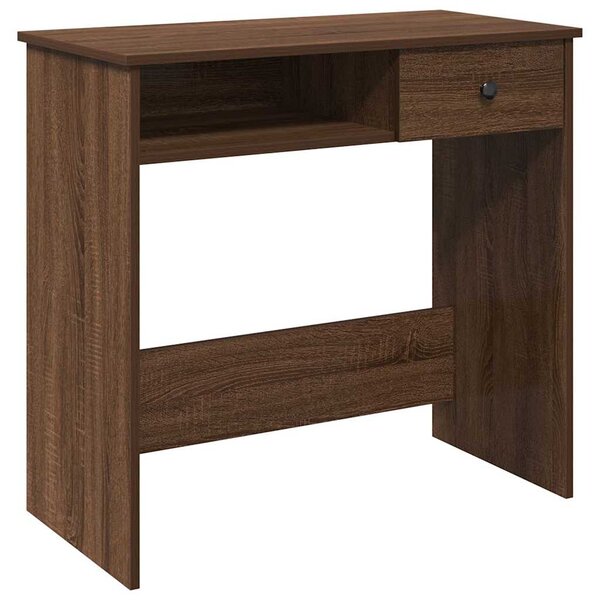 vidaXL Bureau chêne marron 80x40x75 cm bois d'ingénierie