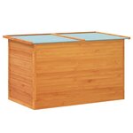 vidaXL Boîte de rangement de jardin 126x72x72 cm Bois