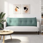 vidaXL Coussin de Dos Vert Mer 160 x 24 x 50 cm Velours