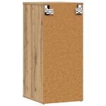 vidaXL Armoire à chaussures chêne artisanal bois d'ingénierie