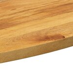 vidaXL Dessus de table 140x50x2 5 cm ovale bois massif de manguier
