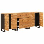 vidaXL Buffet 3 Pièces Marron 60 x 33 x 75 cm Bois de mangue massif