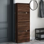 vidaXL Armoire à chaussures chêne marron 60x21x163 5cm bois ingénierie