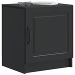 vidaXL Cabinet de chevet 2 Pièces Noir 43 x 34 5 x 47 cm