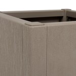 vidaXL Jardinière marron clair 36 x 36 x 35 cm en PP