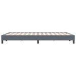 vidaXL Cadre de lit sans matelas gris foncé 160x220 cm velours