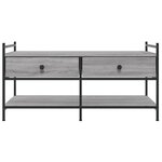 vidaXL Table basse sonoma gris 99x50x50 cm bois d'ingénierie
