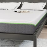 vidaXL Matelas Blanc  Gris 140 x 200 cm Mousse
