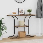 vidaXL Table console Bois ancien 101 x 35 x 80.5 cm Bois d'ingénierie