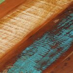Vidaxl table basse ronde 68x37 cm bois de récupération massif