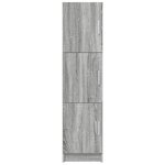 vidaXL Buffet gris Gris Sonoma Bois d'ingénierie Standard Buffet gris
