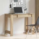 vidaXL Bureau chêne sonoma 100x45x75 cm bois d'ingénierie