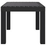 vidaXL Table de jardin anthracite 59x47x40 cm PP