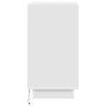 vidaXL Table de chevet avec lumières LED blanc 38x34x65 cm