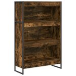 vidaXL Bibliothèque Chêne Fumé 80 x 30 x 155 cm Bois d'ingénierie