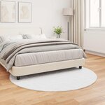 vidaXL Tapis en Fourrure Synthétique de Lapin Olite Blanc Ø 160 cm