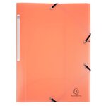 Chemise À Élastiques 3 Rabats Polypropylène Chromaline Pastel - A4 - Corail - X 25 - Exacompta