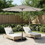 vidaXL Parasol de jardin avec lampes LED 300 x 300 cm Polyester