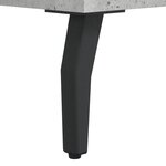 vidaXL Table basse gris béton 50x50x40 cm bois d'ingénierie