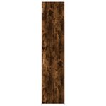 vidaXL Armoire de rangement mince chêne fumé 50x42 5x225 cm