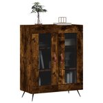vidaXL Buffet chêne fumé 69 5x34x90 cm bois d'ingénierie