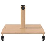 vidaXL Socles de parasol d'extérieur Bois clair 45 x 45 x 31.5 cm