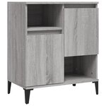 vidaXL Buffets 3 Pièces sonoma gris 60x35x70 cm bois d'ingénierie