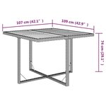 vidaXL Ensemble à manger de jardin et coussins 5 Pièces Poly rotin Beige