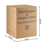 Kit Déménagement Vaisselle - 2 Cartons 114L Renforcés + Séparateurs - 75 Verres et 24 Assiettes - Protection Anti-Casse Déménagement