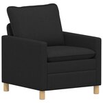 vidaXL Canapé Noir 76 x 81 x 87 5 cm Tissu