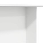 vidaXL Table de salle à manger / Table de repas Blanc 110 x 60 x 75 cm