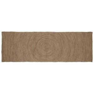 vidaXL Tapis de surface Rectangulaire Gris 60 x 200 cm Jute
