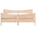 vidaXL Cadre de lit sans matelas 200x200 cm bois massif de pin