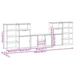 vidaXL Meubles TV 5 Pièces avec rangement ODDA bois de pin massif