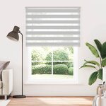 vidaXL Store zèbre gris clair largeur du tissu 155 9 cm polyester
