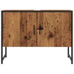 vidaXL Armoire de salle de bain vieux bois 80x33x60 cm bois ingénierie