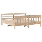 vidaXL Cadre de lit sans matelas 180x200 cm bois massif de pin